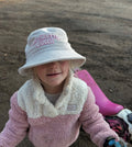 Mini Throttle Queen Corduroy Bucket Hat - Bone