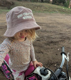 Mini Throttle Queen Corduroy Bucket Hat - Hazy Pink